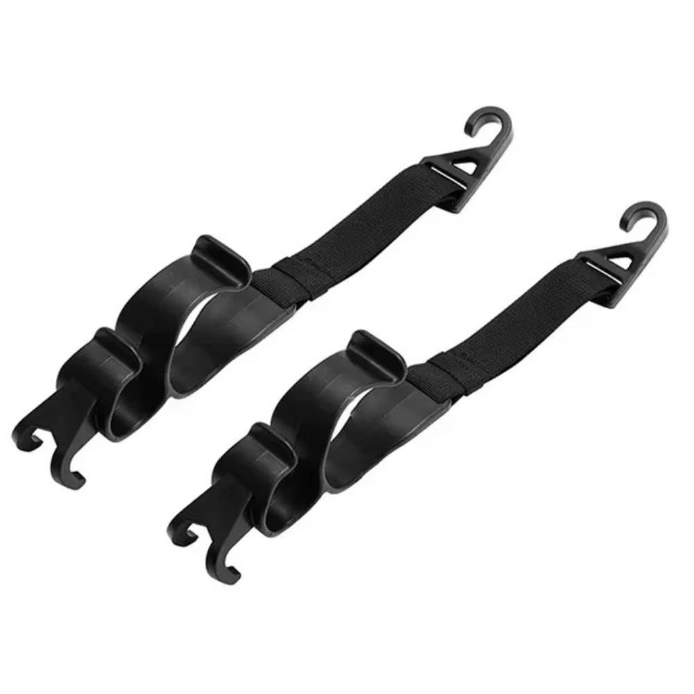 2pcs Adjustable Length Car Back Seat Hook Umbrella Holder Seat Back Storage Hook Auto Interior Tool