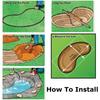 5x10 футов ПВХ мембрана армированная Ландшафтный HDPE Бассейн пруд для рыбы лайнеры Открытый пруд для рыбы лайнер Водонепроницаемая ткань Сады Бассейны