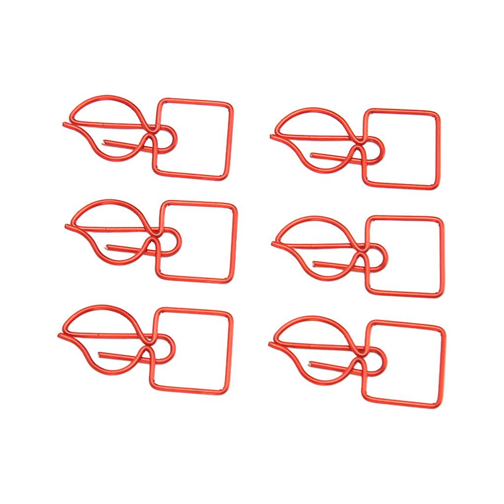 100 шт. скрепок для бумаги, предотвращающих скольжение, симпатичные декоративные металлические закладки в форме свечи, скрепки для бумаги