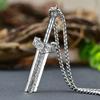 JMXD-Remnant Sword Pendant Men's Retro Necklace Prayer Silver Pendant Personality Domineering, Gift