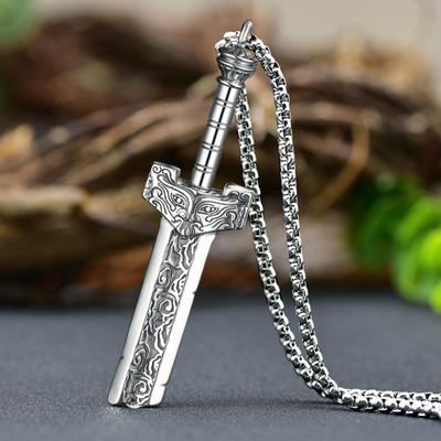 JMXD-Remnant Sword Подвеска мужская ретро ожерелье молитва серебряный кулон личность властная, подарок