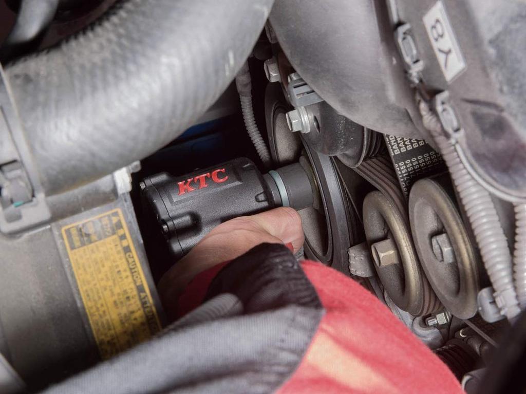 Пневматический ударный гайковерт Kyoto Machinery Tools JAP418 Компактный, высокая мощность, глубина, высота, ширина, масло для пневматических инструментов (КТК) 12.7кв.м (Плоский Тип) & Тело