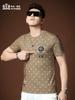 European Fashion Men's Clothing 2025 Summer Collection Half-Sleeve Round-Neck Top High-End Men's Trendy Brand Printed Short-Sleeve T-Shirt
