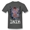 Футболка Weeb Girl Lain Iwakura Sci Fi японского аниме «Серийные эксперименты Lain» Camisetas, хлопковая футболка большого размера с коротким рукавом