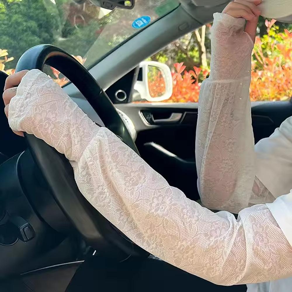 Дышащие рукава из ледяного шелка, защита от УФ-лучей, длинные перчатки из ледяного шелка, модный солнцезащитный рукав, спорт