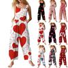 Женский повседневный комбинезон без рукавов с принтом ко Дню святого Валентина