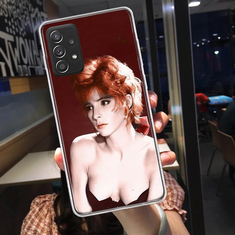 Чехол для телефона Mylene Farmer для Samsung A54 A57 A37 A17 A14 A15 A12 A24 A34 A55 A35 A25 A52S A07 A05S A04S A22 A32 A72 Galaxy Note