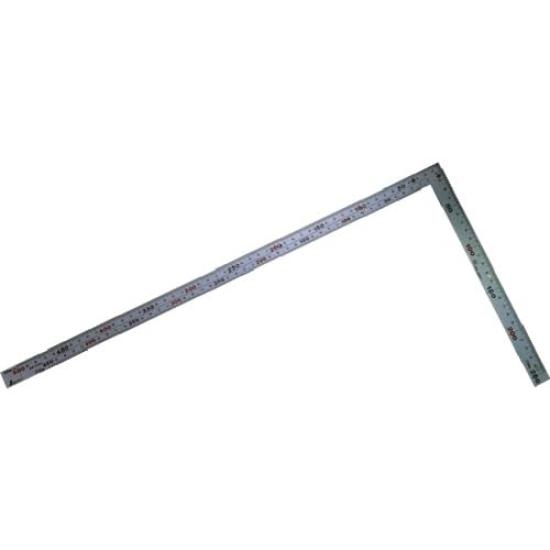 Shinwa Sokutei Curved Thick and with 10445 Ruler, Wide, Magnet, Silver, 50cm,