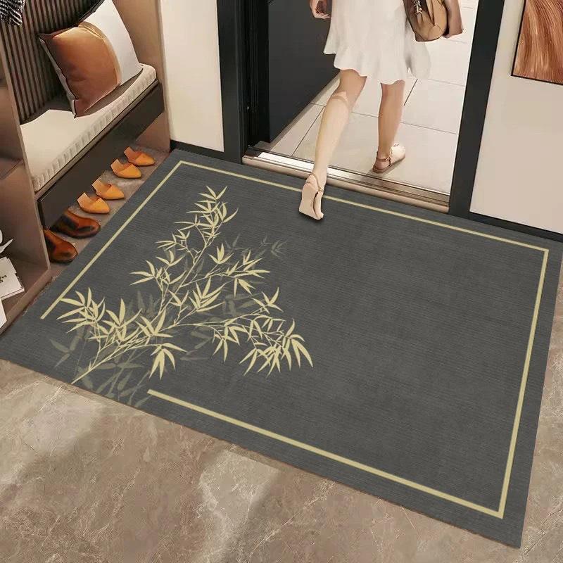 Коврик для ванной из диатомита - толстый, впитывающий и быстросохнущий с нескользящей резиновой основой для входа в ванную комнату