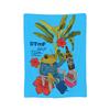 Bad Bunny DTMF  Fleece Blankets Music Funny Throw Blankets for Home 150*125cm Plush Thin Quilt,
