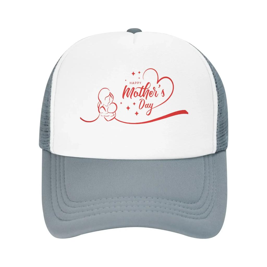 Mom Hug Happy Mother's Day Mama Travel Mesh Baseball Caps For Womens High-end Female Beach Bucket Hat Trucker Cap
