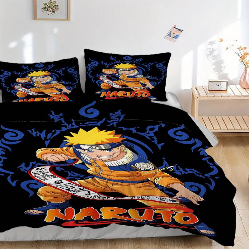 3pcs NARUTO Printed Bedding Set, Soft and Comfortable Quilt Cover for Bedroom, Guest Room .H067