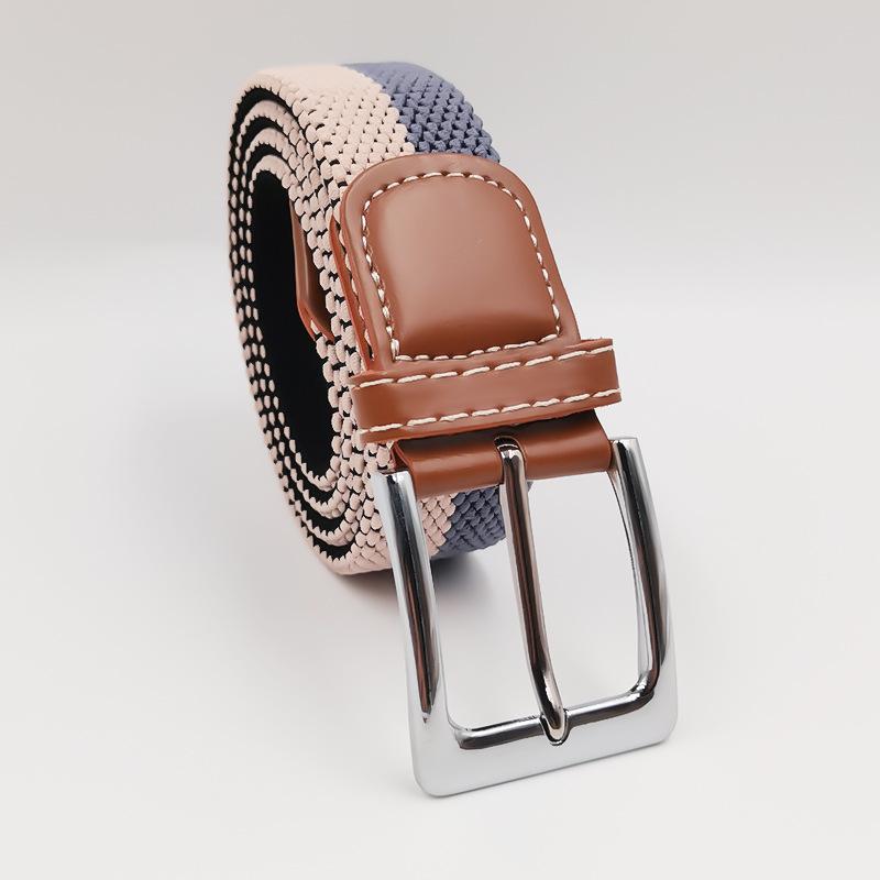 Маленький эластичный плетеный ремень Эластичный студенческий холщовый ремень Универсальный стиль для мужчин и женщин
