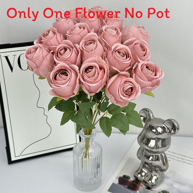 Цветок Роза Элегантный С Шелковистой Текстурой Для Свадебной Фотографии Декор Дом