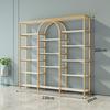 Multi-Function Light Luxury Nail Polish & Skincare Display Shelf for Beauty Salons