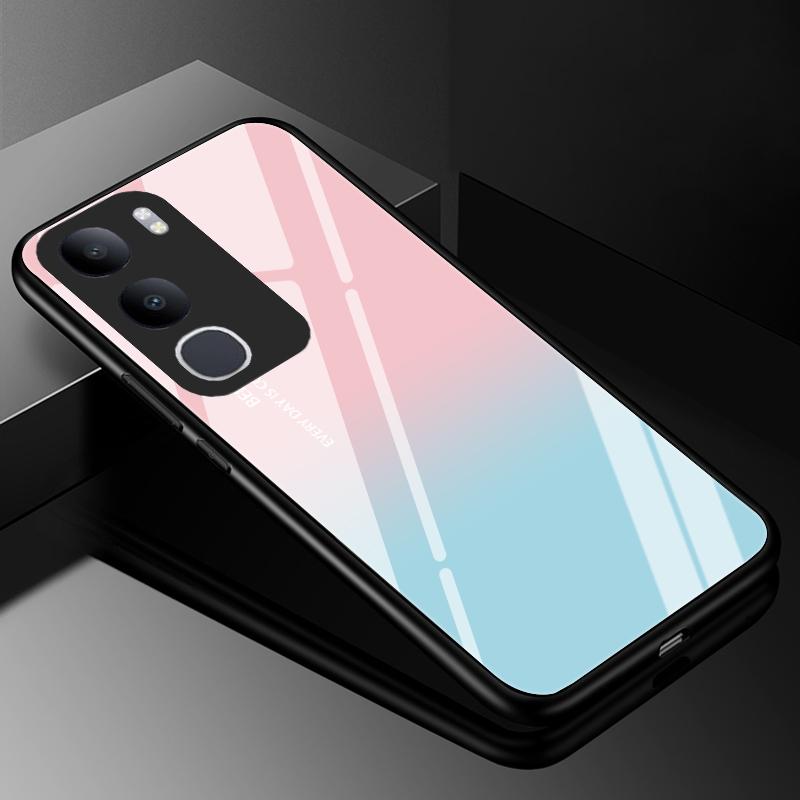 For vivo Y50 5G 2025 Case V2443A V2443BA Cover Tempered Glass Cases for vivo Y50m Y50e Y50s G3 5G Hard Back Bumper Fundas
