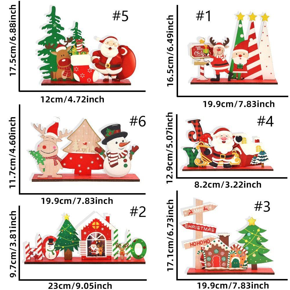 Santa Claus Reindeer Christmas Table Sign Funny Merry Christmas Decor  Home Christmas Decoration