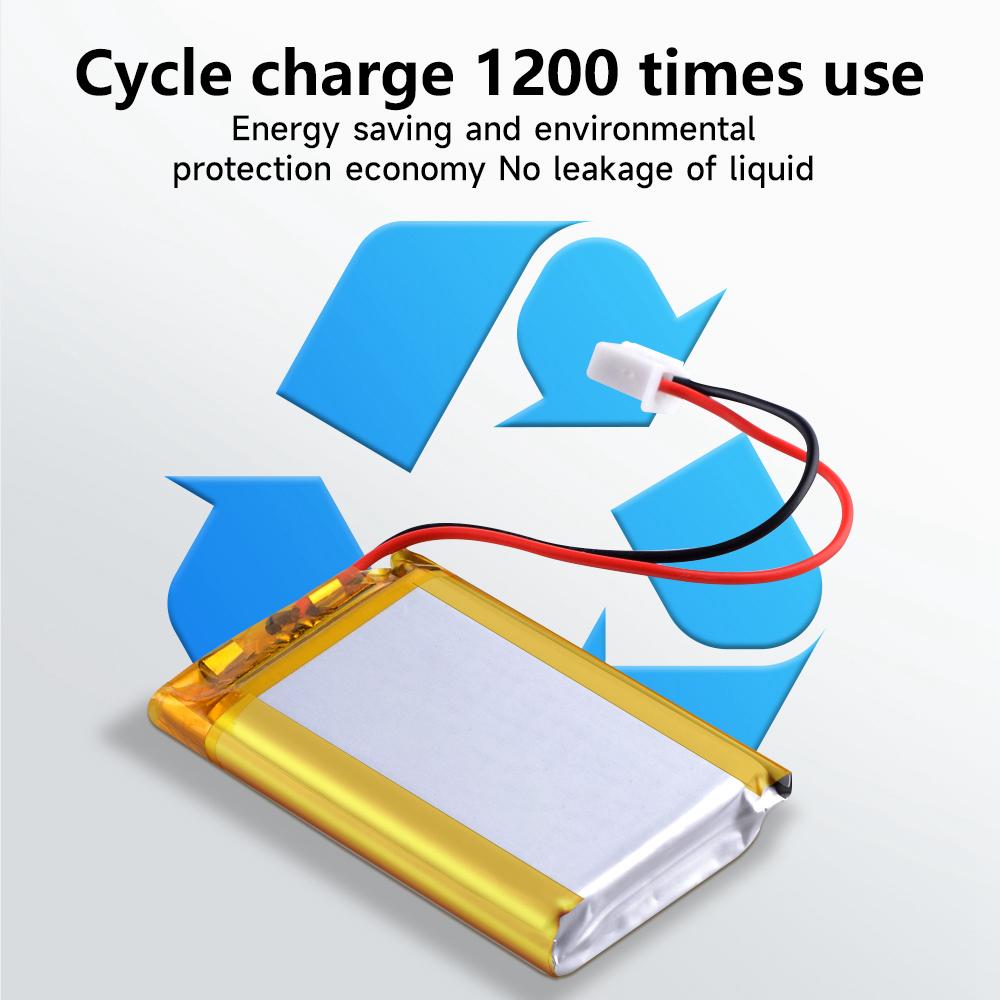 Rechargeable 3.7V 2000mAh Li-Po Battery 103450 Lithium Polymer Battery Li-Po Li Ion Lipo Cells For GPS MP3 MP4 Driving Recorde