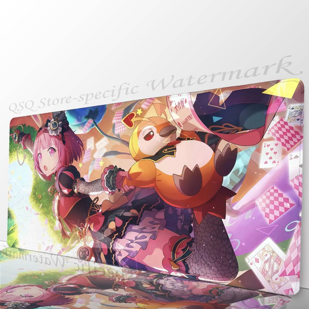 Игровой коврик для мыши Anime Otori E-Emu, нескользящий, подходит для офисных компьютеров, ноутбуков, игровых столов для киберспорта, XXL, для клавиатуры