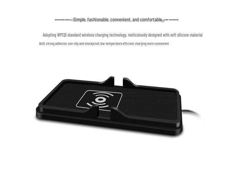 C6 Wireless Charging Anti-Slip Phone Holder for Apple, Samsung, Huawei, Xiaomi - QI Compatible.