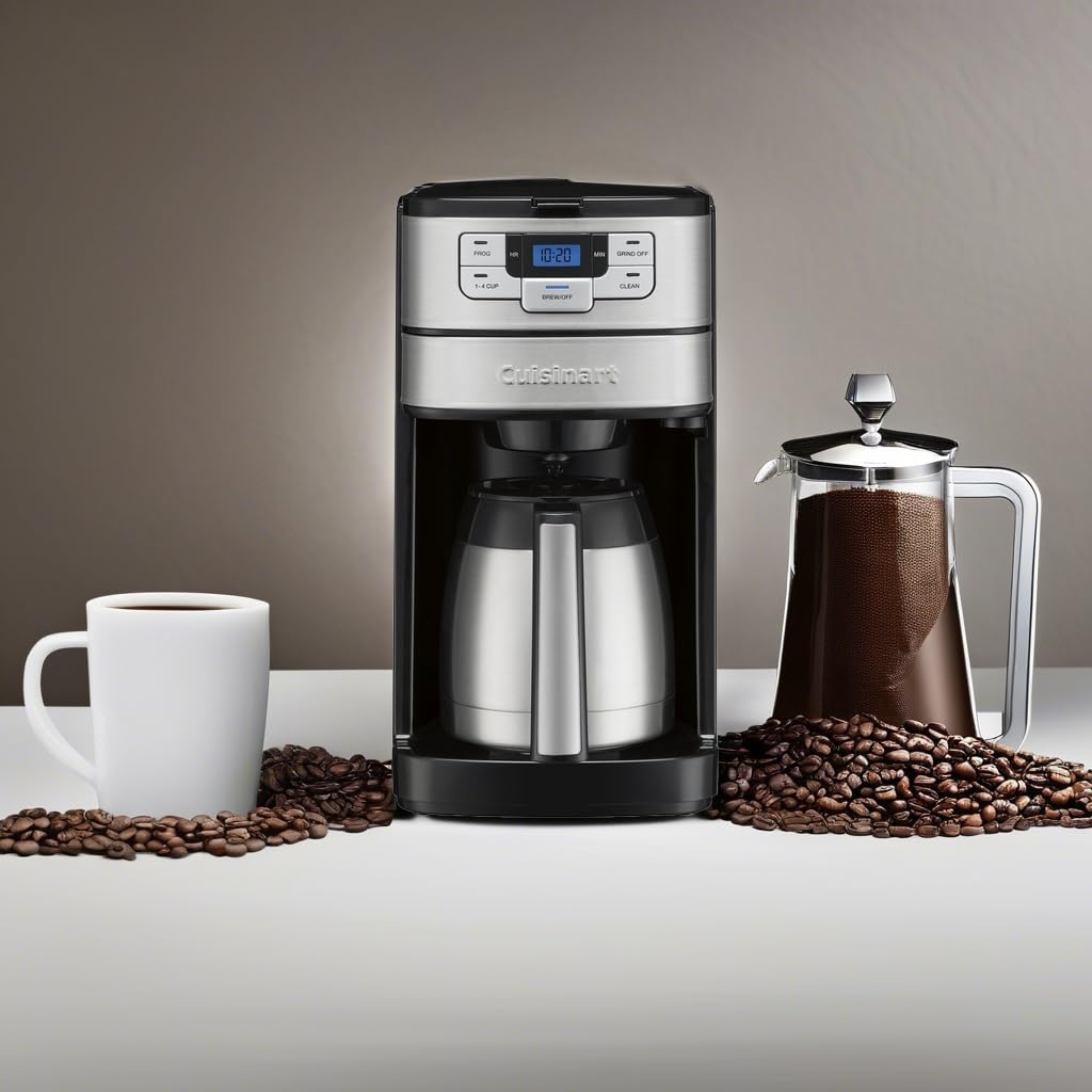 Автоматическая термокофеварка Cuisinart Grind Brew DGB-450 на 10 чашек