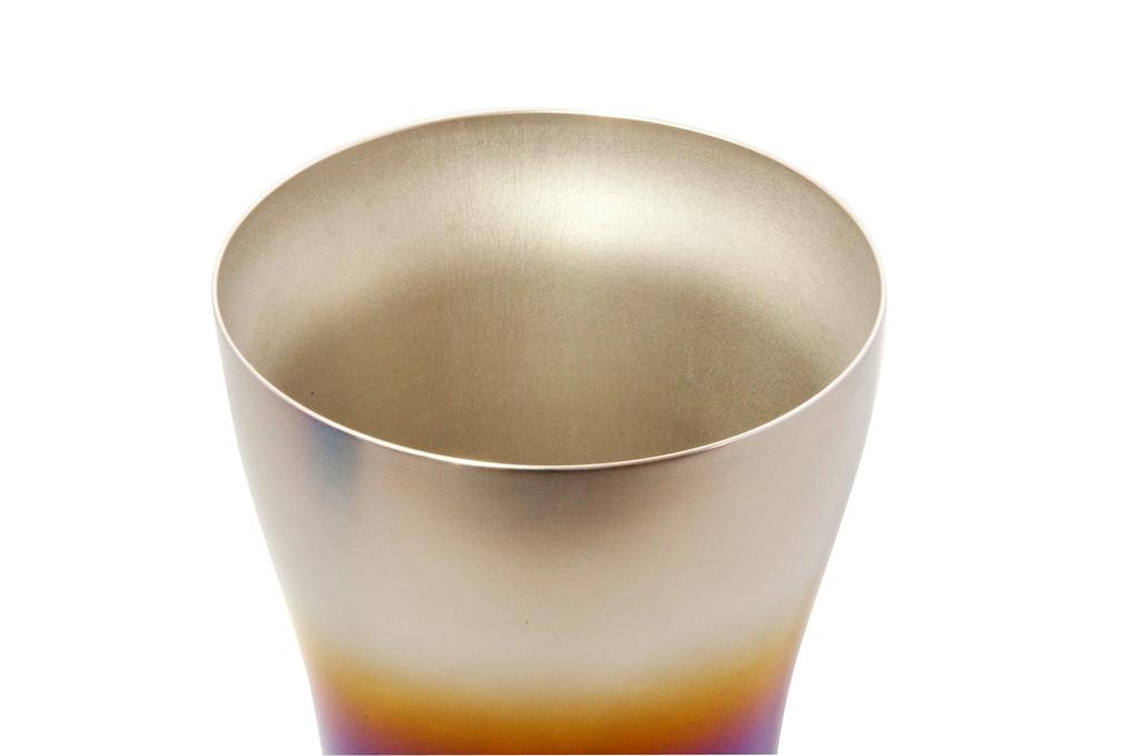 HORIE Made In Niigata Prefecture Pure Titanium Double Tumbler 250cc Fireburn Set of 2 T15FB250SET Tsubame,