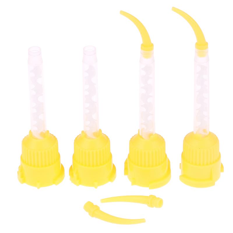 50/100 шт. Стоматологические материалы Стоматология Силиконовая резина Передающая Смешивающая головка Одноразовые Оттискные насадки Смешивающие наконечники Смешивающая трубка