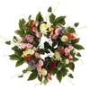 European Simulation Spring Wreath Artificial Flower Lintel Wreath Hanging Decoration for Wedding