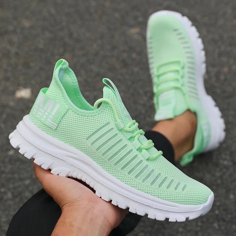 Lightweight Men'S Running Shoes New Casual Designer Mesh Sports Shoes Lace Up Women'S Summer Vulcanized Shoes Loafers