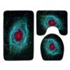 Star Bathroom Floor Mat Toilet Three-Piece Set