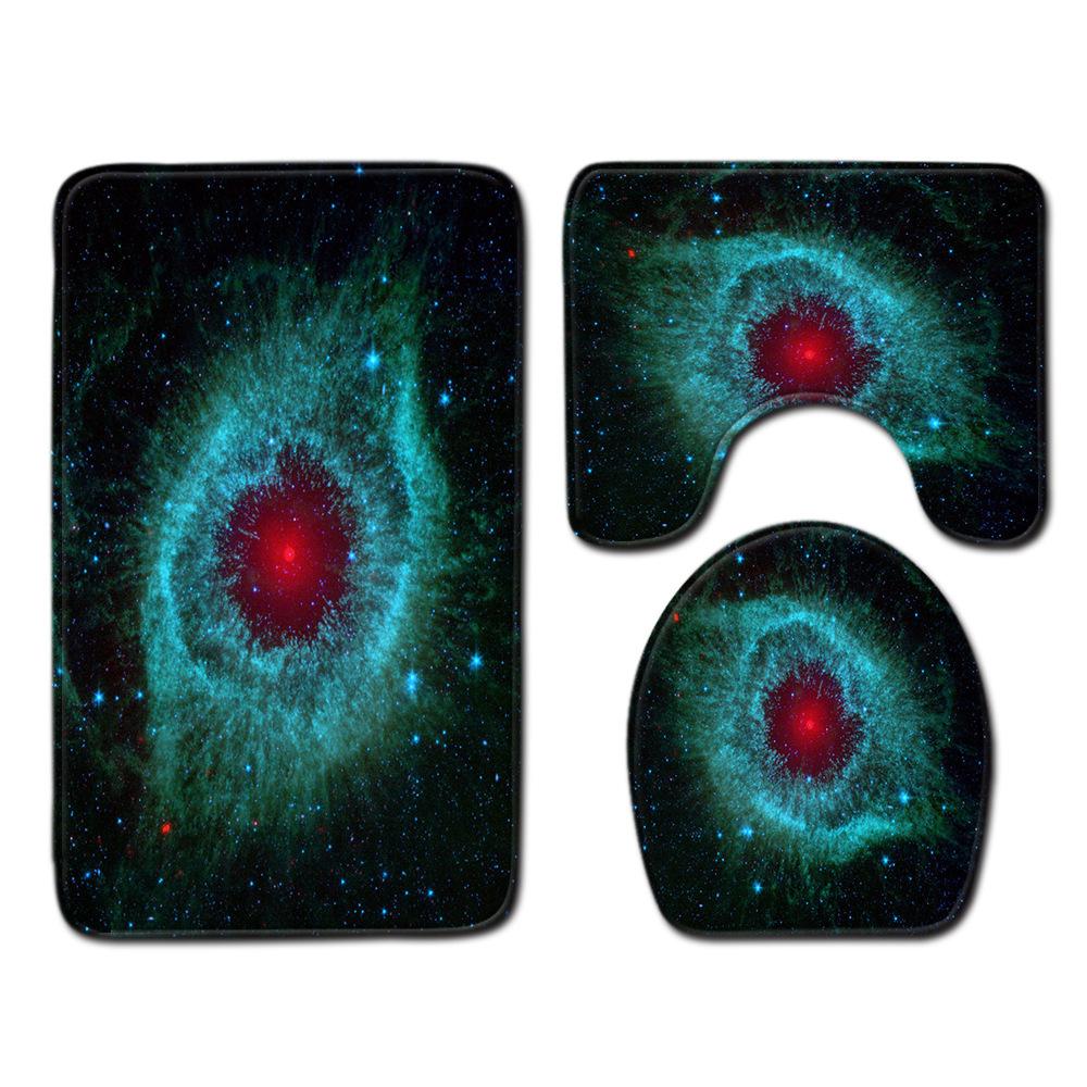 Star Bathroom Floor Mat Toilet Three-Piece Set