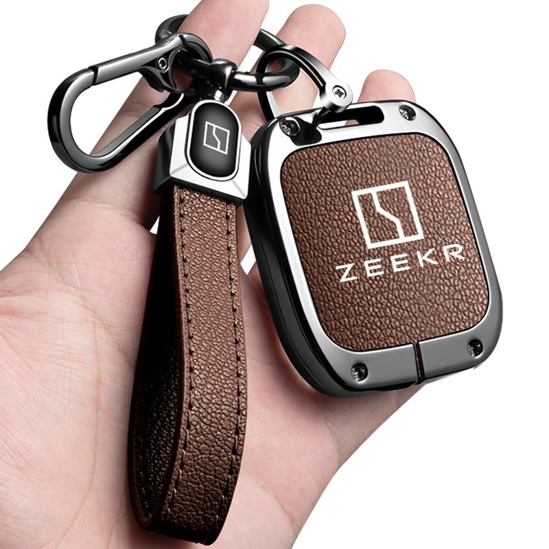 Чехол-брелок из цинкового сплава для автомобильного ключа Zeekr 001 Zeekr X Держатель корпуса брелка Брелок Аксессуары