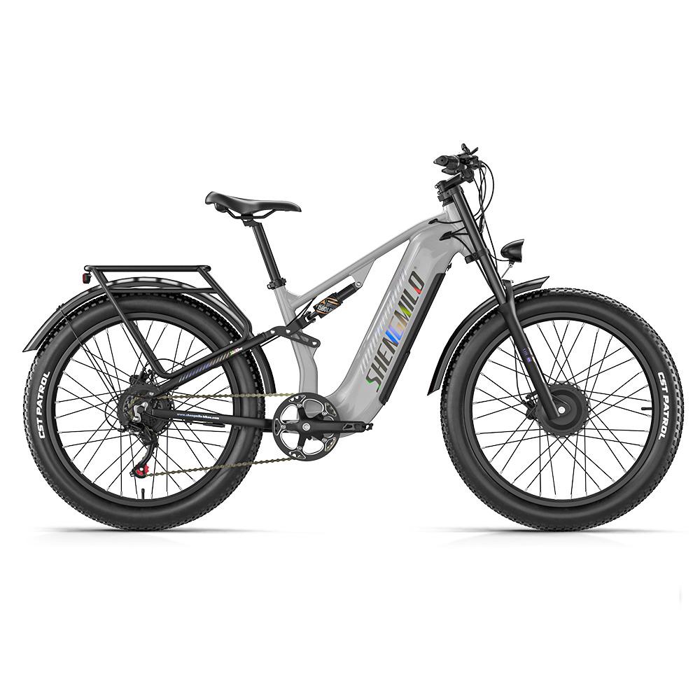 Электровелосипед Shengmilo S600 2000W с двойным приводом, 26" толстые шины, Shimano 7 скоростей, гидравлический тормоз, аккумулятор Samsung Ebike