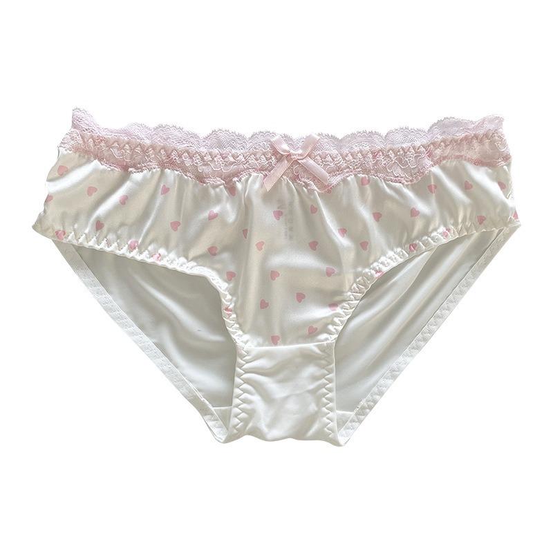 Женские кружевные трусики Pure Desire Sweet Little Fresh Love с низкой талией, удобные, дышащие, с бантом