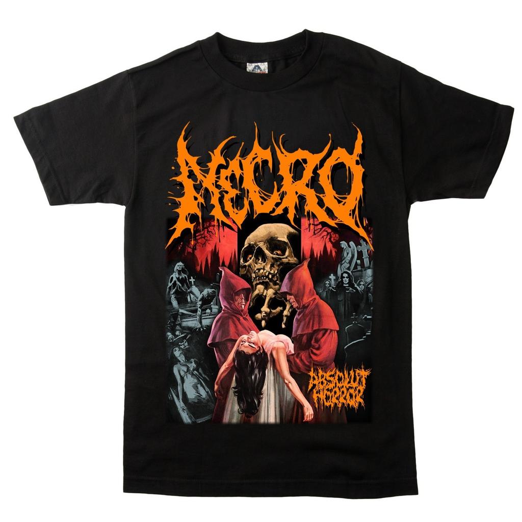 Новая Футболка Absolut Horror Occult Black от Necro Band Размеры S-5XL SN659 Унисекс