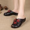 2024 Летняя обувь, женская обувь на плоской подошве, обувь в старом пекинском стиле, обувь с крошечными цветами, черный, красный
