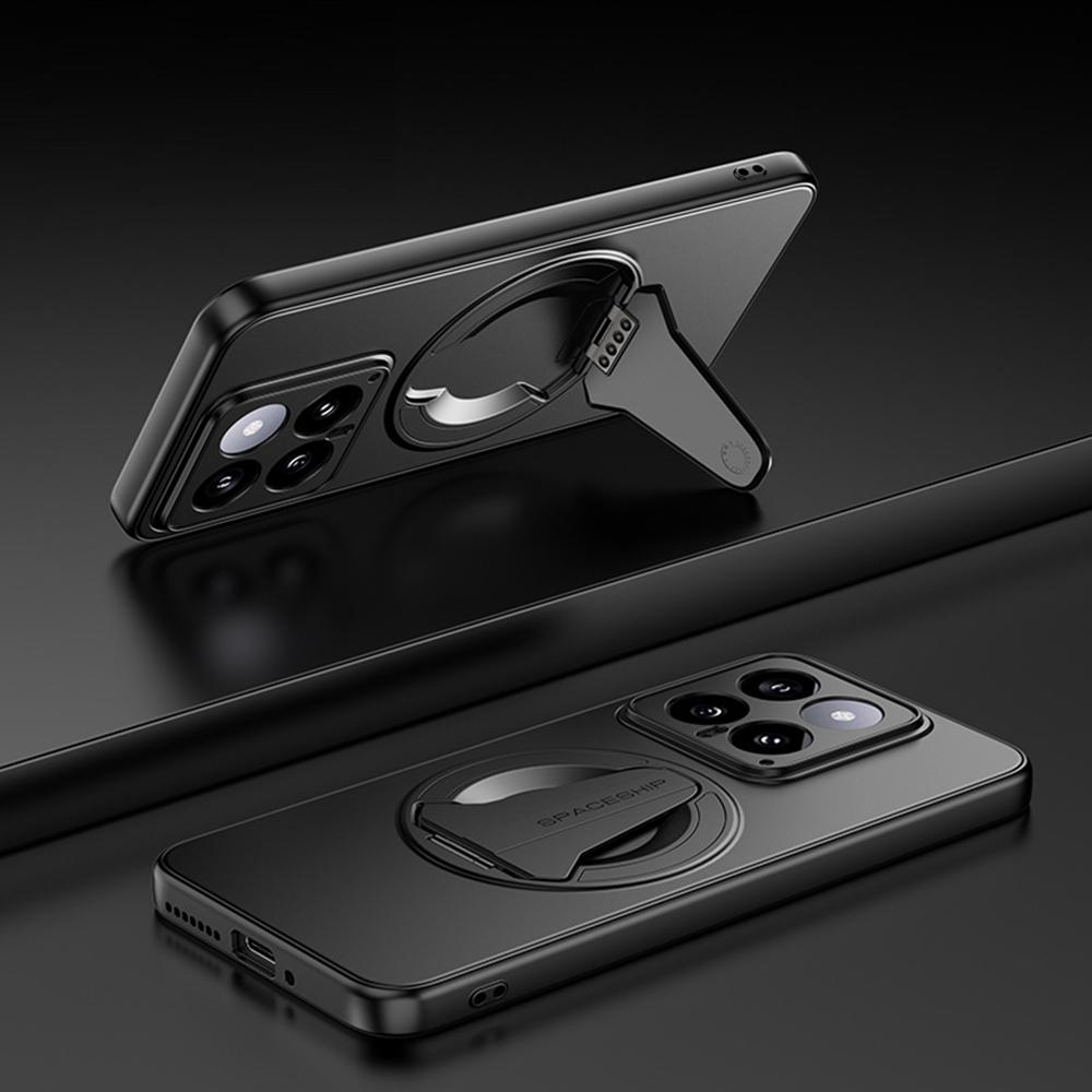 For Xiaomi 14 Case Compatible with MagSafe Hidden Kickstand Skin-Feel Matte PC TPU Phone Back Cover