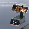 Desktop Phone Stand with Bluetooth-compatible Speaker Rechargeable Foldable Alarm Clock Timer Adjustable Angle Holder for All Phones Tablets