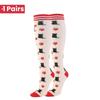 1 Pair Cute Cat Compression Socks Knee High 20-30 Mmhg Fit Medical Edema Diabetes Varicose Veins Running Sports Socks