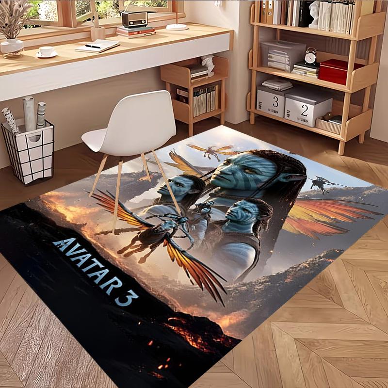 Avatar Print Rug, Washable Floor Carpet, For Entryway Dorm Laundry Room Office Study, Home Decor Birthday Christmas Gift