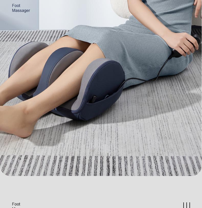 Многофункциональный массажер для ног и ступней с дистанционным управлением, функцией прогрева и разминания