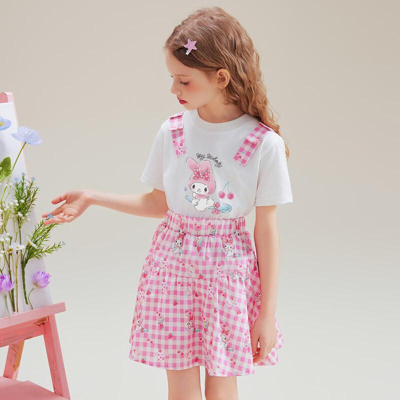 Hello Kitty Летний комплект для девочек: футболка и юбка 2026