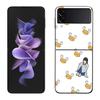 Аниме Гинтама Мистер. Чехол для телефона 'Капля дождя' для Samsung Z Flip 7 6 5G Galaxy Z Flip 5 4 3 Черный Жесткий Чехол-Ракушка Роскошный ПК Корпус Coque
