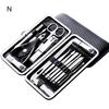 1 Set Stainless Steel Nail Clipper Plating Procedures Stylish Toenail Fingernail Manicure Cutters
