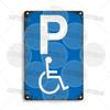 Vintage Parking Metal Sign Bicycle Disabled Motor cycle Parking Retro Metal Plaque Do not Attach Bikes To The Fence