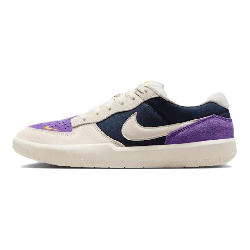 Nike SB Force 58 Износостойкие Дышащие Низкие Кеды для Скейтборда Мужские Бежевые Фиолетовые Кеды для Скейтборда DV5477-403