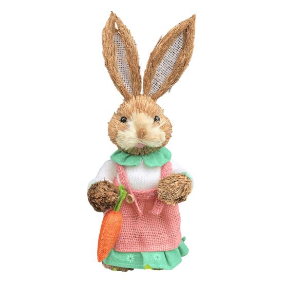 Фигурка кролика, украшение для стола, очаровательный внешний вид, яркое выражение лица, статуэтка кролика, украшение для пасхальной вечеринки