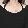 Sexy and versatile Spring and Autumn temperament hanging neck collar long sleeved top irregular hem spicy girl T-shirt