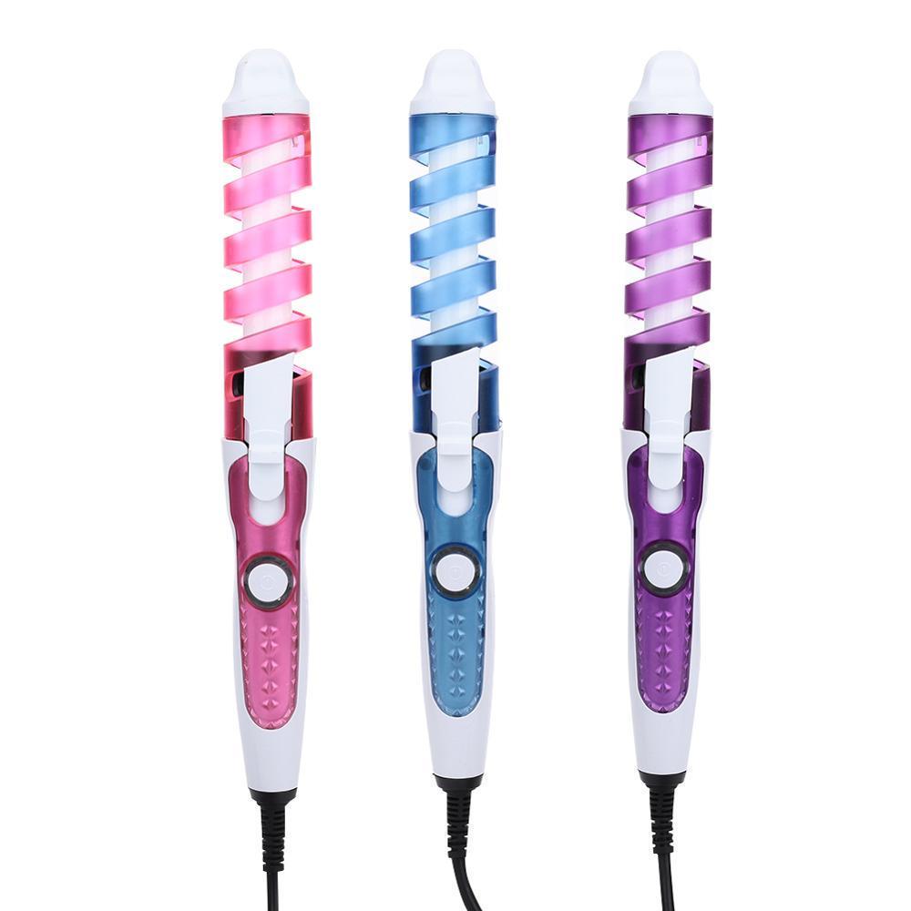 Портативная керамическая щипцы для завивки волос в салоне, волновая палочка, волшебная спиральная щипцы для завивки волос, инструмент для укладки волос