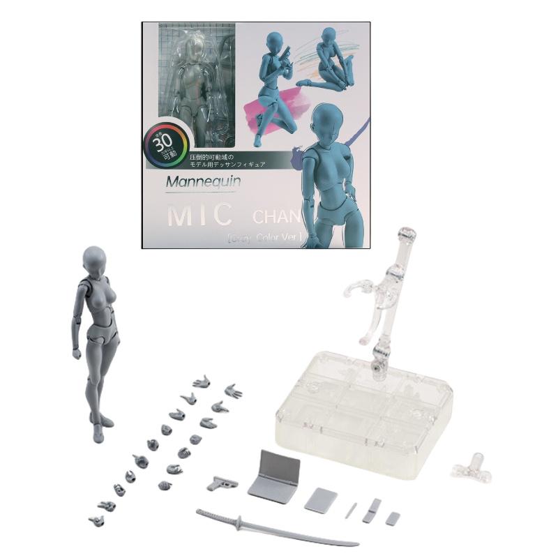 Премиальная фигурка тела SHF мужского и женского пола в роскошных серых, черных и телесных тонах, с подвижными суставами